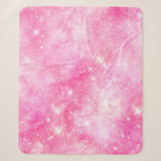 Pink Galaxy Universe Sherpa Blanket