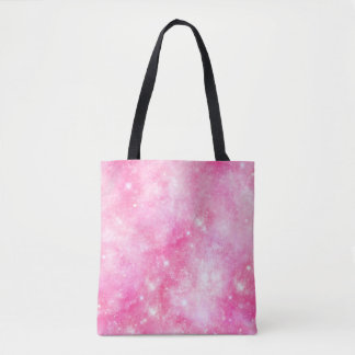 Pink Galaxy Universe Tote Bag