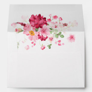 Pink Garden Bridal Shower Envelope