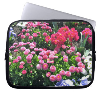 Pink Garden Mums Laptop Sleeve