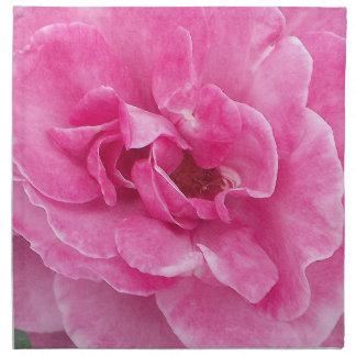 Pink Garden Rose Cloth Napkin