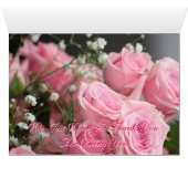 Pink Garden Rose Print Cards (Inside Horizontal (Bottom))