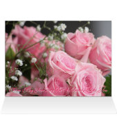 Pink Garden Rose Print Cards (Inside Horizontal (Top))