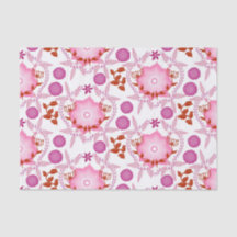 Pink Garden Tissue Paper