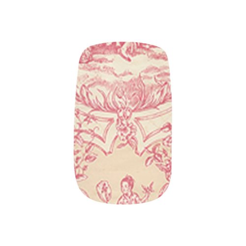 Pink Garden Toile Minx Nail Wraps