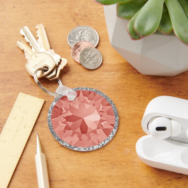 Pink Gem Keychain (Desk)