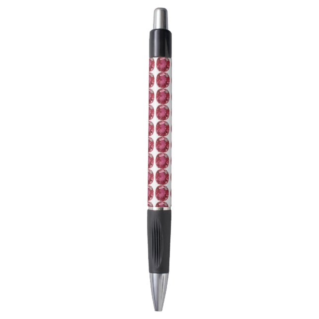 Pink Gemstone Pen (Front Vertical)
