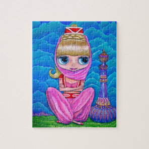 Pink Genie Doll and Magic Bottle Puzzle
