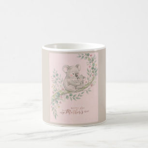 Pink, Gentle Koala Mom and Joey Coffee Mug