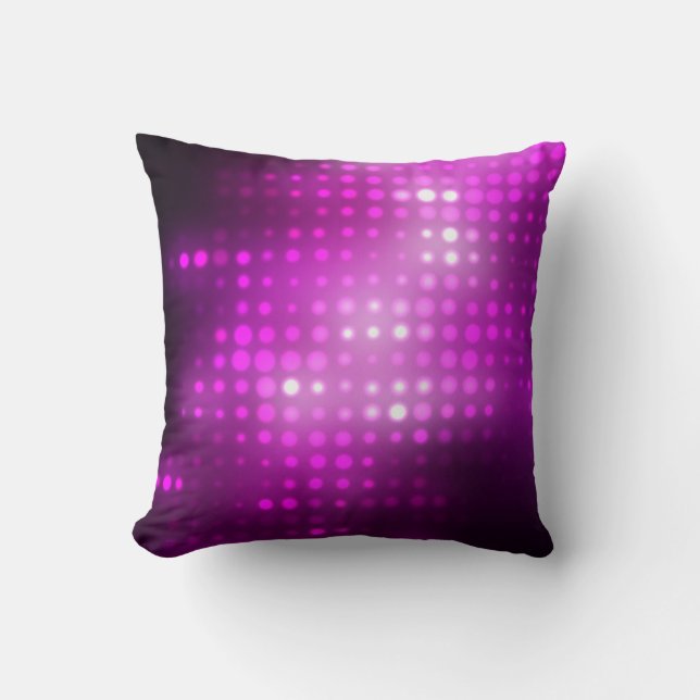 Pink Geometric: Abstract Square Background. Throw Pillow (Front)