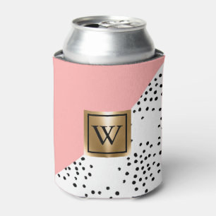 Pink Geometric and Polka Dots Can Cooler