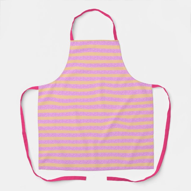 Pink Geometric  Apron (Front)