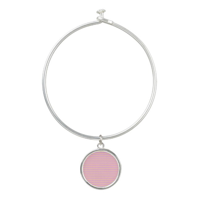 Pink Geometric  Bangle Bracelet (Front)