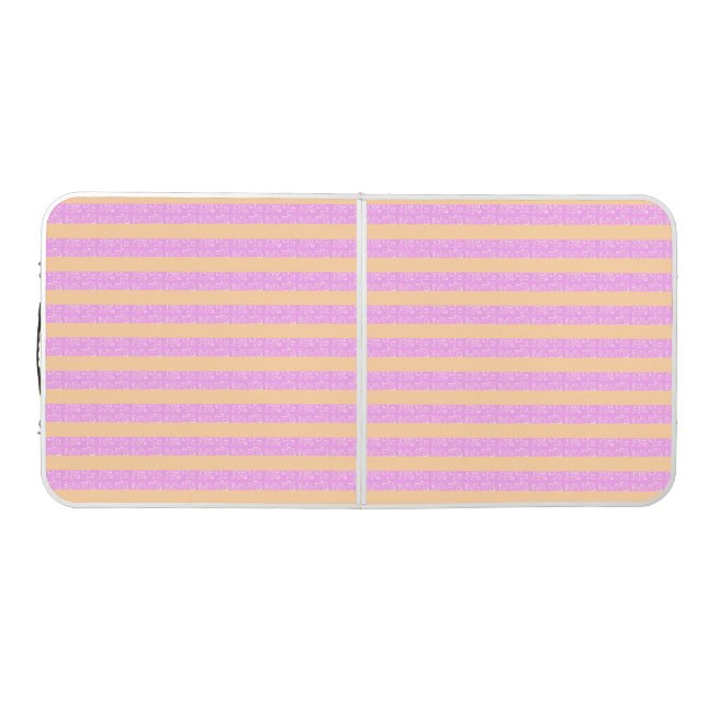 Pink Geometric  Beer Pong Table (Top)