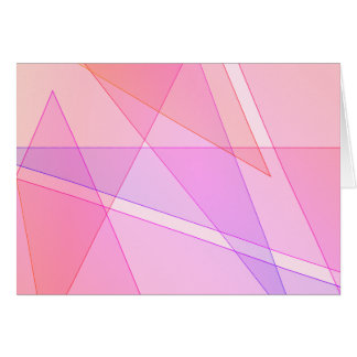Pink Geometric Blank Inside Cards