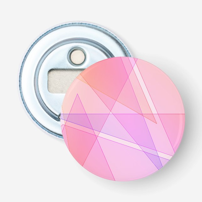 Pink Geometric  Bottle Opener (Front)