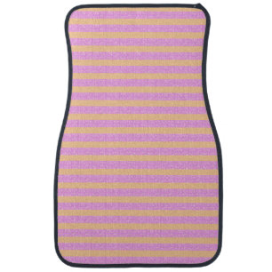 Pink Geometric Car Floor Mat