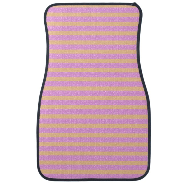 Pink Geometric  Car Floor Mat (Front)