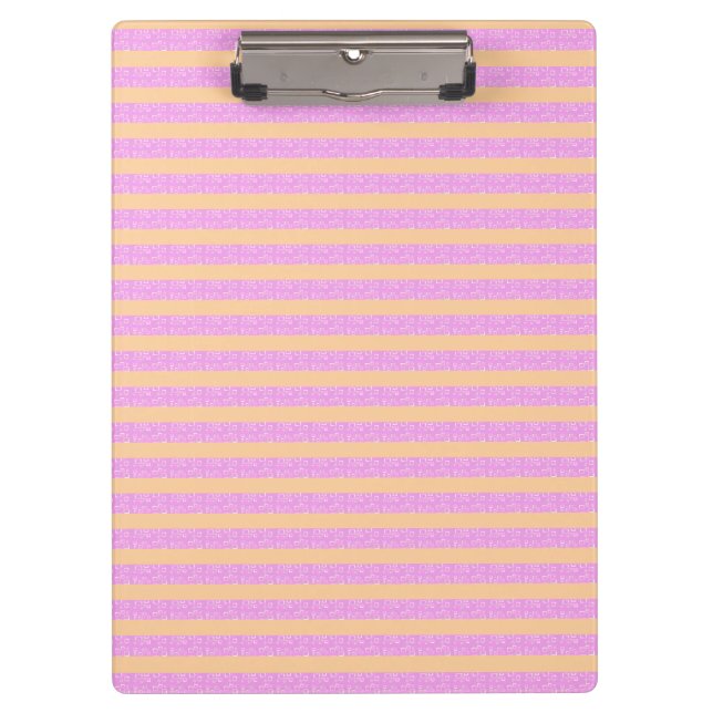 Pink Geometric  Clipboard (Front)