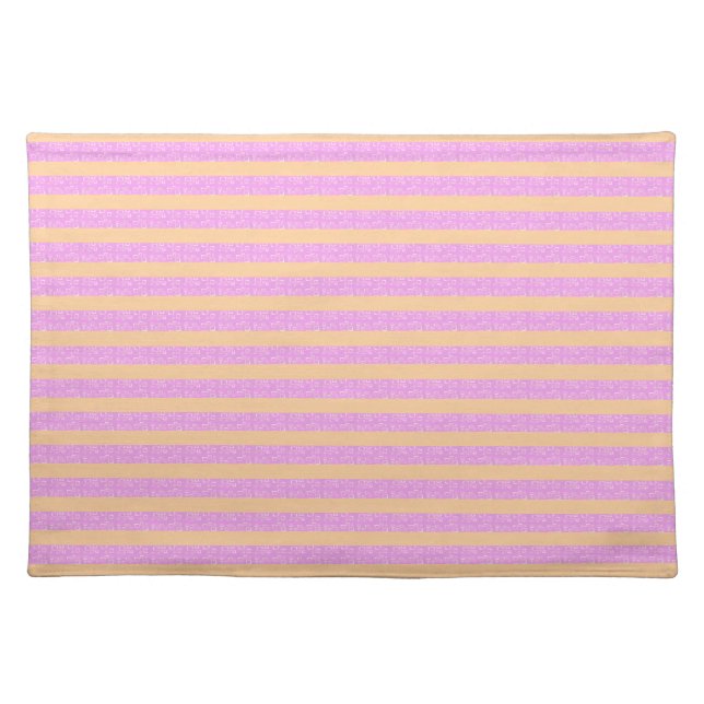 Pink Geometric  Cloth Placemat (Front)