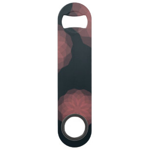 Pink, geometric, cool, trendy flower abstraction bar key
