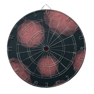 Pink, geometric, cool, trendy flower abstraction dart board