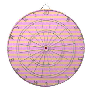 Pink Geometric Dart Board