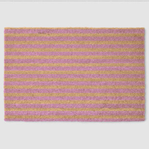 Pink Geometric Fiber Doormat