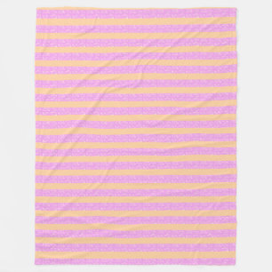Pink Geometric Fleece Blanket