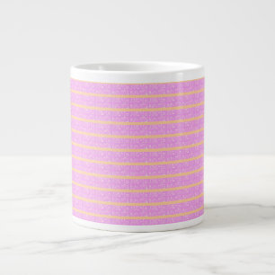 Pink Geometric Giant Coffee Mug