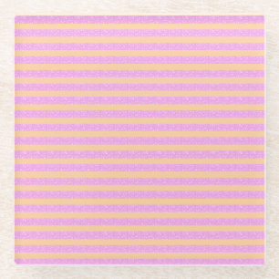Pink Geometric Glass Coaster