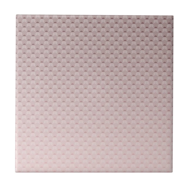 Pink geometric gradient ceramic tile (Front)
