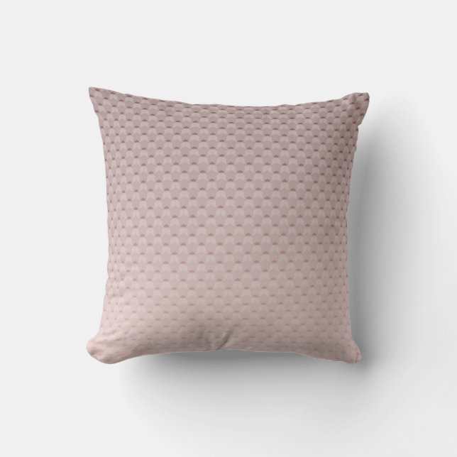 Pink geometric gradient throw pillow (Front)