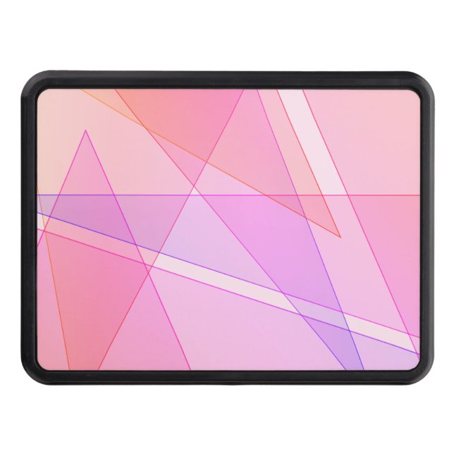 Pink Geometric  Hitch Cover (Front)