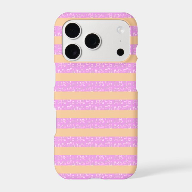 Pink Geometric  Iphone Case (Back)
