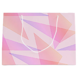 Pink Geometric  Large Gift Bag