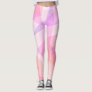 Pink Geometric  Leggings