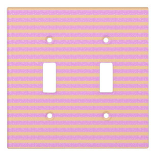 Pink Geometric Light Switch Cover