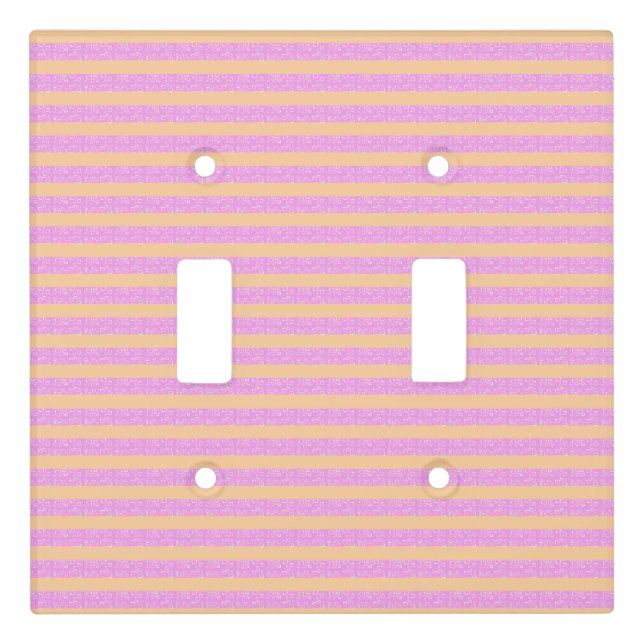Pink Geometric  Light Switch Cover (Front)
