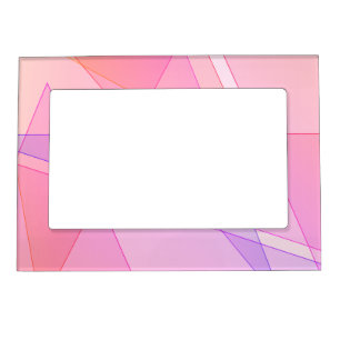 Pink Geometric  Magnetic Frame