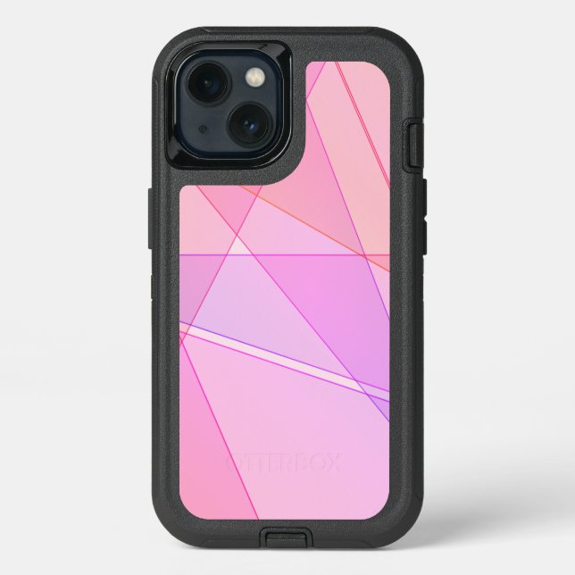 Pink Geometric  Otterbox iPhone Case (Back)