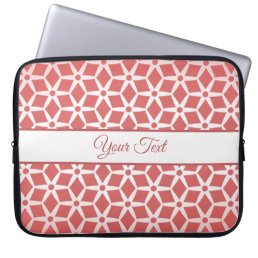 Pink Geometric Pattern Laptop Sleeve