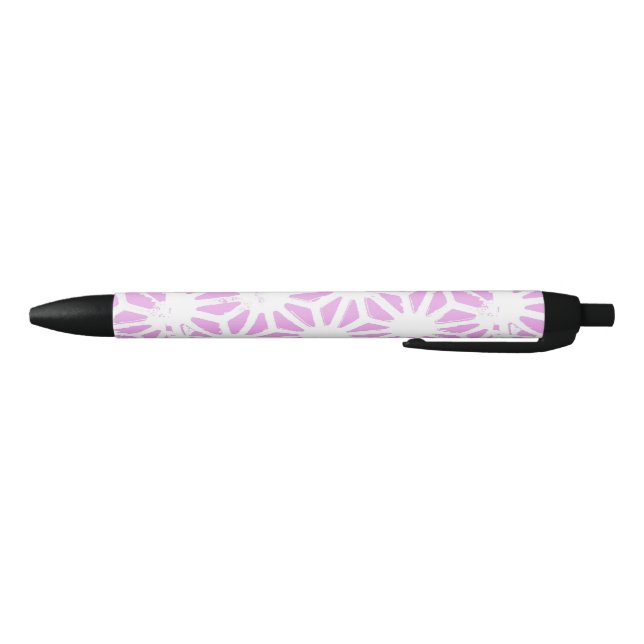 Pink geometric pattern pen (Bottom)