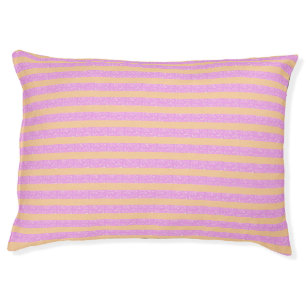 Pink Geometric Pet Bed