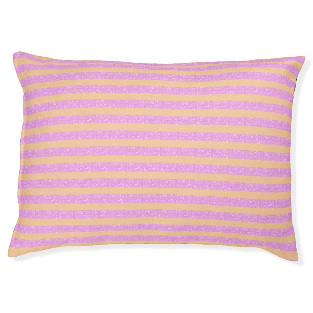 Pink Geometric  Pet Bed (Front)