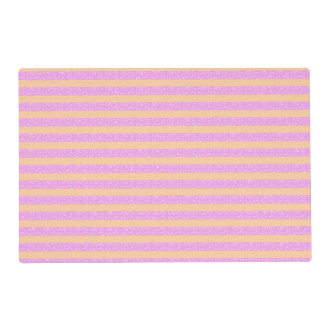 Pink Geometric  Placemat (Front)
