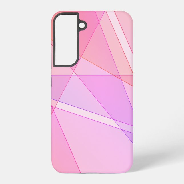 Pink Geometric  Samsung Galaxy Case (Back)