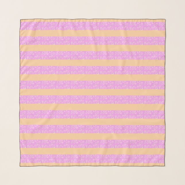Pink Geometric  Scarf (Front)
