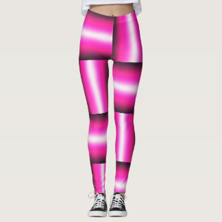 Pink Geometric Seamless Pattern Leggings