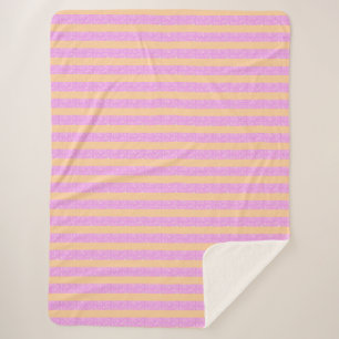 Pink Geometric Sherpa Blanket